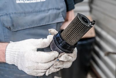 Новый БМВ X3 oil service