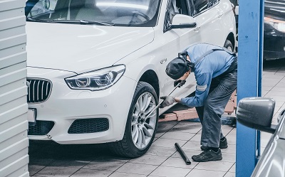 BMW F07 Замена сайлентблоков передних продольных рычагов